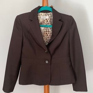 Suit jacket(brown with patterned interior)